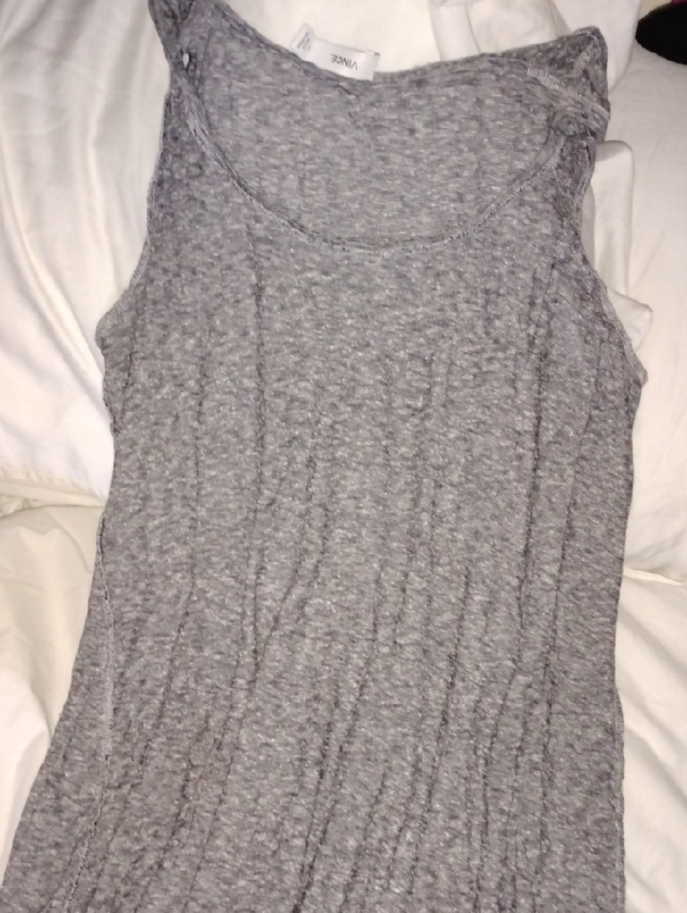Vince Heather Gray Sleeveless Dress